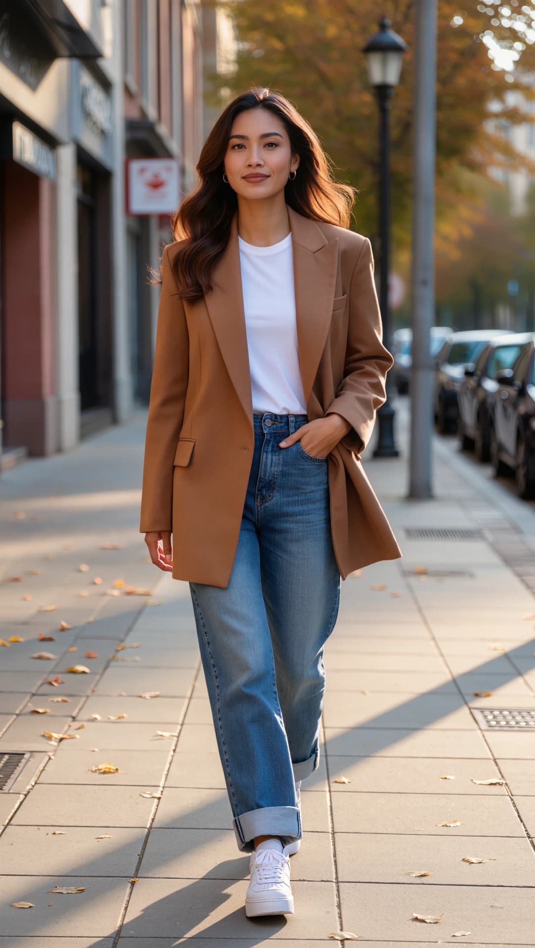 Virtual influencer woman fashion runway